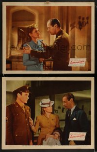 1k999 YANK IN LONDON 2 LCs 1946 great images of Anna Neagle, Rex Harrison & Dean Jagger!