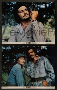 1k387 CHE 7 color 11x14 stills 1969 Omar Sharif as Guevara, Jack Palance as Fidel Castro!