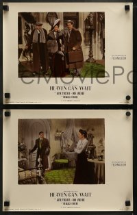 1k621 HEAVEN CAN WAIT 4 color 11x14 stills 1943 Gene Tierney & Ameche, directed by Ernst Lubitsch!