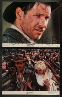 1k172 INDIANA JONES & THE TEMPLE OF DOOM 8 color 11x14 stills 1984 Harrison Ford, Kate Capshaw!