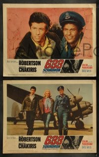 1k027 633 SQUADRON 8 LCs 1964 Cliff Robertson, George Chakiris, The Winged Legend of World War II!
