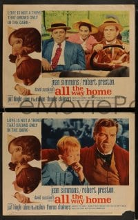 1k031 ALL THE WAY HOME 8 LCs 1963 Jean Simmons & Robert Preston from a James Agee novel!