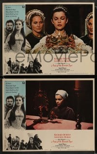 1k034 ANNE OF THE THOUSAND DAYS 8 LCs 1970 cool images of King Richard Burton & Genevieve Bujold!