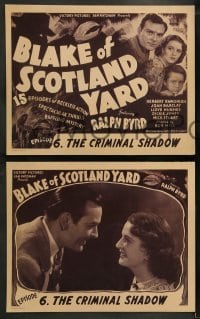 1k055 BLAKE OF SCOTLAND YARD 8 chapter 6 LCs 1937 Ralph Byrd caught in The Criminal Shadow!