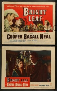 1k071 BRIGHT LEAF 8 LCs 1950 Gary Cooper & sexy Lauren Bacall, directed by Michael Curtiz!