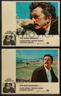 1k072 BROTHERHOOD 8 LCs 1968 many images of mob boss Kirk Douglas, directed by Martin Ritt!