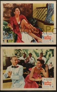 1k515 CAPTAIN'S PARADISE 5 LCs 1953 Alec Guinness trying to juggle two wives, Yvonne De Carlo!
