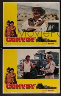 1k085 CONVOY 8 LCs 1978 trucker Kris Kristofferson & sexy Ali McGraw, Sam Peckinpah!
