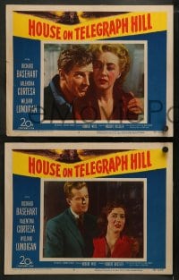 1k412 HOUSE ON TELEGRAPH HILL 7 LCs 1951 William Lundigan, Valentine Cortesa, Robert Wise noir!