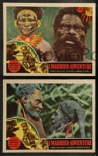 1k751 I MARRIED ADVENTURE 3 LCs R1940s Osa Johnson finds cannibals in Africa, it really happened!