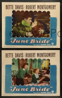 1k630 JUNE BRIDE 4 LCs 1948 Bette Davis & Robert Montgomery, pretty Betty Lynn, Fay Bainter!