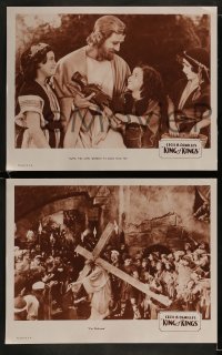 1k180 KING OF KINGS 8 LCs R1930s Cecil B. DeMille religious biblical epic, Dorothy Cumming!