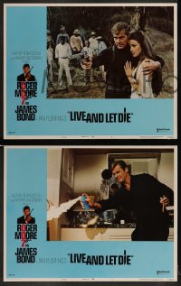 1k194 LIVE & LET DIE 8 West Hemi LCs 1973 Roger Moore as James Bond, sexy Jane Seymour, Kotto!