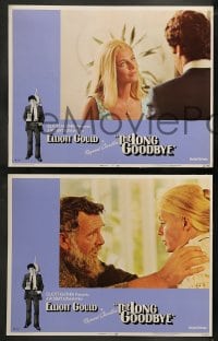 1k197 LONG GOODBYE 8 LCs 1973 Elliott Gould as Philip Marlowe, Sterling Hayden, Nina Van Pallandt!