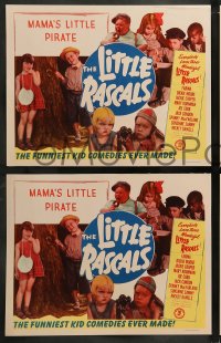 1k633 MAMA'S LITTLE PIRATE 4 LCs R1951 Little Rascals, Farina, Jackie Cooper, Spanky, Buckwheat!