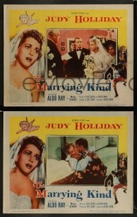 1k419 MARRYING KIND 7 LCs 1952 pretty bride Judy Holliday, Aldo Ray, directed by George Cukor!