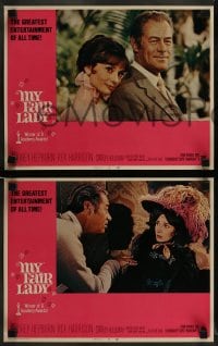 1k229 MY FAIR LADY 8 LCs R1969 great images of pretty Audrey Hepburn & Rex Harrison!