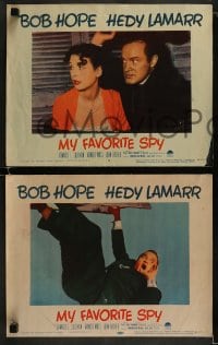 1k420 MY FAVORITE SPY 7 LCs 1951 great images of Bob Hope & sexy Hedy Lamarr, w/ John Archer!