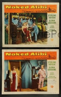 1k480 NAKED ALIBI 6 LCs 1954 sexy Gloria Grahame, Sterling Hayden, Gene Barry, film noir!