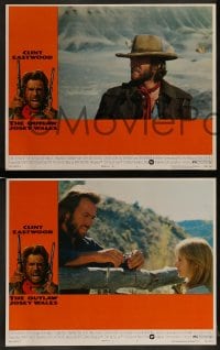 1k261 OUTLAW JOSEY WALES 8 LCs 1976 Clint Eastwood is an army of one, Sondra Locke, cool images!