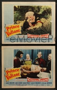 1k564 PRINCE VALIANT 5 LCs 1954 Robert Wagner, Janet Leigh, James Mason, Sterling Hayden, more!