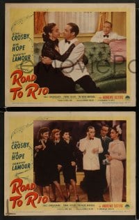 1k766 ROAD TO RIO 3 LCs 1948 Bing Crosby, Bob Hope & Dorothy Lamour with The Wiere Brothers!