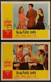 1k292 ROCK-A-BYE BABY 8 LCs 1958 Jerry Lewis, Marilyn Maxwell, Reginald Gardiner