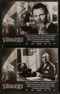 1k297 SCHINDLER'S LIST 8 LCs 1993 Steven Spielberg, Liam Neeson, Ralph Fiennes, WWII Best Picture!