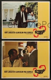 1k298 SCORPIO 8 LCs 1973 Burt Lancaster, Alain Delon, the most incredible manhunt of all time