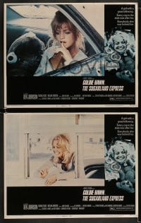 1k578 SUGARLAND EXPRESS 5 LCs 1974 Steven Spielberg, every cop in the state is after Goldie Hawn!
