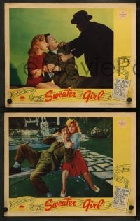 1k776 SWEATER GIRL 3 LCs 1942 Eddie Bracken, June Preisser, I Don't Want To Walk Without You!