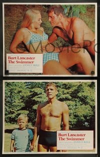 1k331 SWIMMER 8 LCs 1968 existential Burt Lancaster, sexy Janice Rule, directed by Frank Perry!