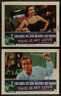 1k341 THIS IS MY LOVE 8 LCs 1954 Dan Duryea, Linda Darnell, Faith Domergue!