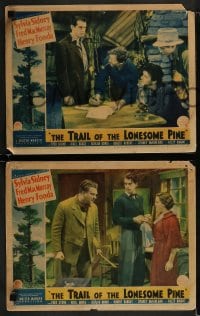1k672 TRAIL OF THE LONESOME PINE 4 LCs 1936 great images of Fred MacMurray, Sylvia Sidney!