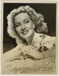 1m514 ANN SOTHERN deluxe 10x13 still 1940s smiling close portrait with her hands clasped!