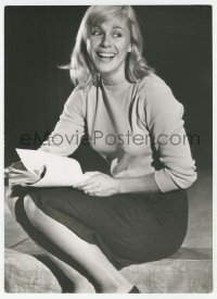 1m530 BIBI ANDERSSON 8.75x12 still 1964 smiling with movie script in her lap by Beata Bergstrom!