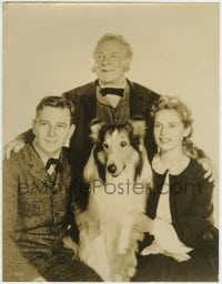 1m572 HILLS OF HOME candid deluxe 10x13 still 1948 Lassie, Janet Leigh, Tom Drake & Edmund Gwenn!
