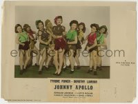 1m583 JOHNNY APOLLO color-glos 10.25x13.5 still 1940 Lamour & tough girls, Dance with the Devil!