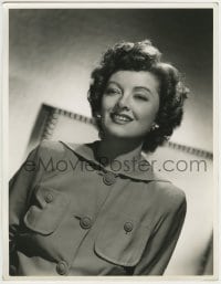 1m658 SHADOW OF THE THIN MAN deluxe 10x13 still 1941 smiling portrait of Myrna Loy as Nora Charles!