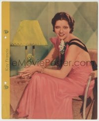 1m016 KAY FRANCIS Dixie ice cream premium 1935 sexy seated portrait with biography on back!