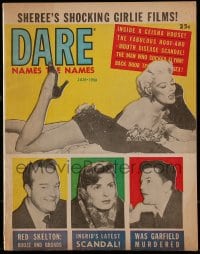 1m382 DARE magazine January 1956 Red Skelton, Ingrid Bergman, was John Garfield murdered!