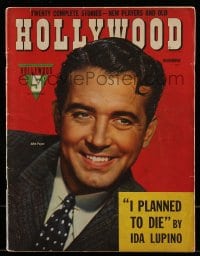 1m397 HOLLYWOOD magazine November 1942 great cover portrait of smiling John Payne!