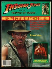 1m401 INDIANA JONES & THE TEMPLE OF DOOM magazine 1984 unfolds to make a cool 22x32 poster!