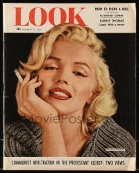 1m416 LOOK magazine November 17, 1953 sexy smoking Marilyn Monroe cover portrait by Milton Greene!