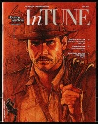 1m472 RAIDERS OF THE LOST ARK magazine July 2016 Amsel art of Ford on the cover of In Tune!