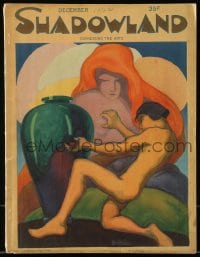 1m484 SHADOWLAND magazine December 1922 great surreal cover art by A. Hopfmuller!