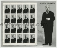 1m026 ALFRED HITCHCOCK Legends of Hollywood stamp sheet 1997 contains 20 uncut postage stamps!