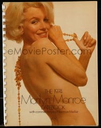 1m014 MARILYN MONROE 9x11 datebook 1974 with commentary by Norman Mailer, great sexy images!