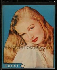 1m005 VERONICA LAKE 8x10 composition pad 1940s sexy portrait + 15 blank pages to write on!
