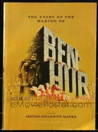 1m267 BEN-HUR 46pg Random House softcover souvenir program book 1960 includes 7x11 fold-out art!